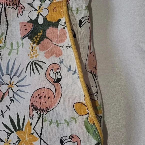 Mahogany pajama style cropped shorts - Picture 3 of 11